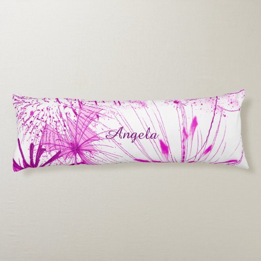 Roze Splash Lichaamskussen (Achterkant)