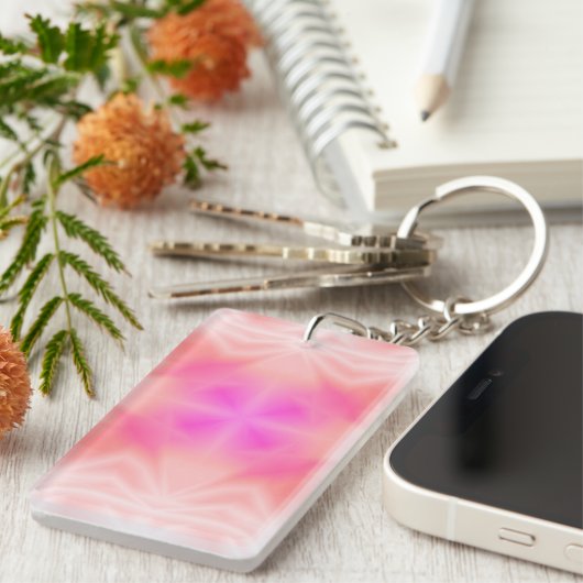 Roze Splash Sleutelhanger (Voorkant Rechts)