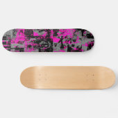 Roze Splatter Skateboard Deck (Horizontaal)