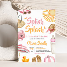 Roze Splish Splash Baby shower