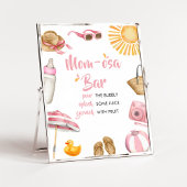 Roze Splish Splash Baby shower Moeder Osa Bar Poster