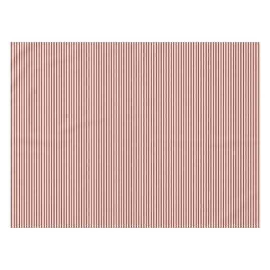 Roze spoelbruine strepen tafelkleed (Voorkant (Horizontaal))