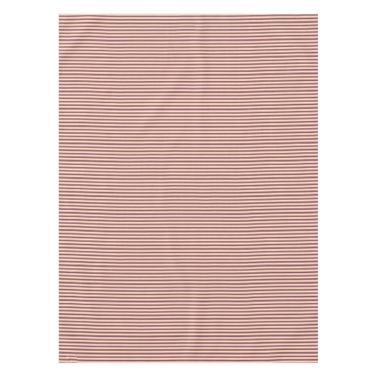 Roze spoelbruine strepen tafelkleed (Voorkant)