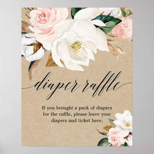 Roze spoelroze druppelbord poster (Voorkant)