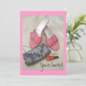  roze spoelroze spoelen op zaterdag of kaart (Staand voorkant)