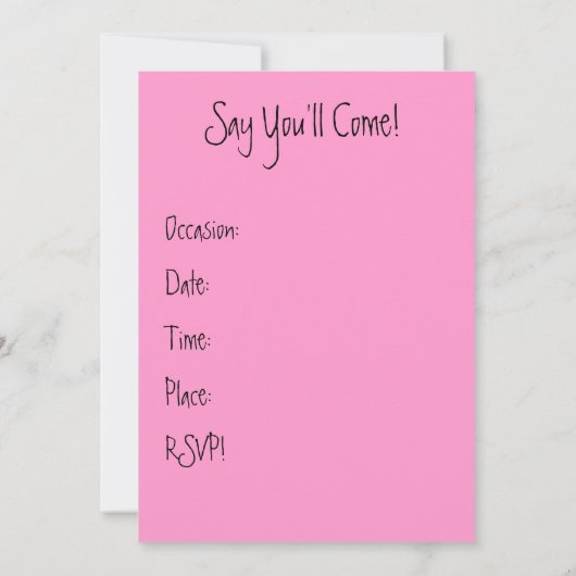  roze spoelroze spoelen op zaterdag of kaart (Achterkant)