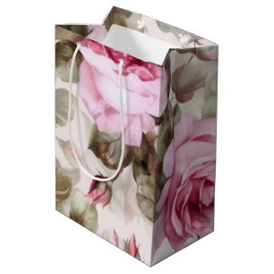 roze spoelrozen medium cadeauzakje