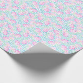  roze spoelrozen, witte vlinderblauw cadeaupapier (Hoek)