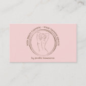 Roze spoeltje Tan Visitekaartje (Voorkant)