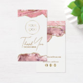 Roze spoelverpakking inbrengen visitekaartje (Bureau)