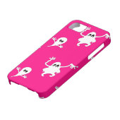roze spoken Case-Mate iPhone case (Onderkant)