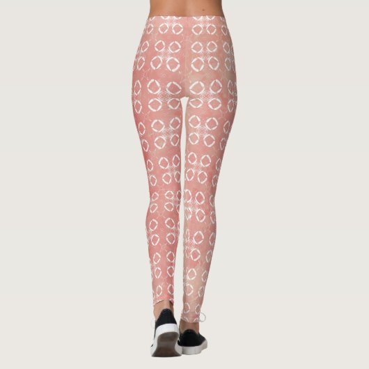 Roze Spons en Cirkels Leggings (Achterkant)