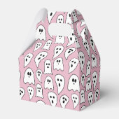 Roze spook Halloween Bedankdoosjes (Achterkant)