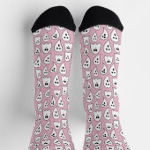 Roze spook Halloween Sokken (Top)