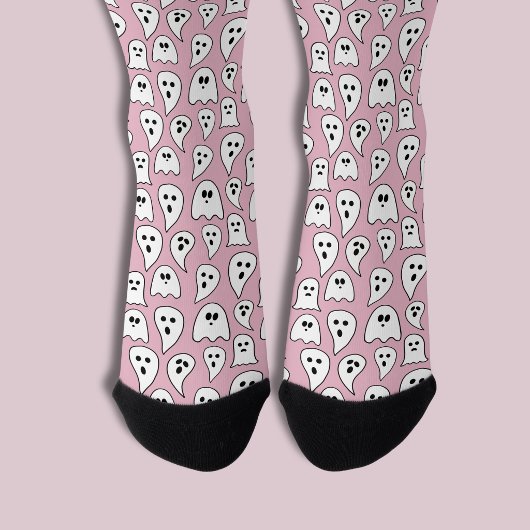 Roze spook Halloween Sokken