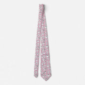 Roze spook Halloween Stropdas (Achterkant)