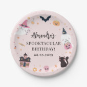 Roze spooky Birthday Paper Bord (Voorkant)