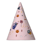 Roze Spooky Halloween Verjaardag Feesthoedjes (Rechts)