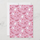 Roze Spooky Halloween Verjaardagsfeestje Kaart (Achterkant)