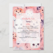 Roze Spooky One Halloween Verjaardag Kaart (Voorkant)