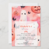 Roze Spooky One Halloween Verjaardag Kaart (Voorkant)