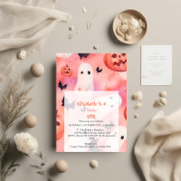 Roze Spooky One Halloween Verjaardag