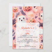 Roze Spooky One Halloween Verjaardag Kaart (Voorkant)