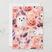 Roze Spooky One Halloween Verjaardag Kaart (Achterkant)