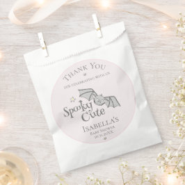 Roze Spooky Schattigee Vleermuizen Baby Halloween Bedankzakje