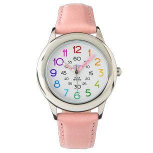 Roze Sport Horloge voor Meisjes Gelabelde Handen