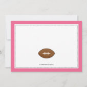 Roze Sport Tailgate Baby Douche Uitnodigingen (Achterkant)