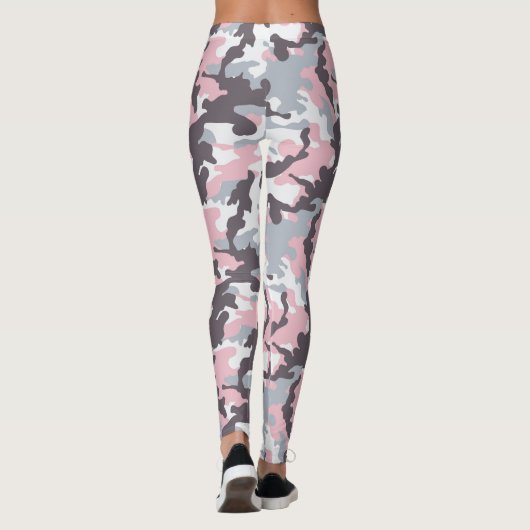 Roze Sportieve Camo - Legging (Achterkant)
