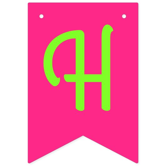 Roze Sportverjaardagsfeestje Vlaggetjes (Tweede vlag)