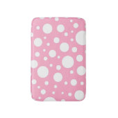 Roze spots Bath Mat (Voorkant Verticaal)