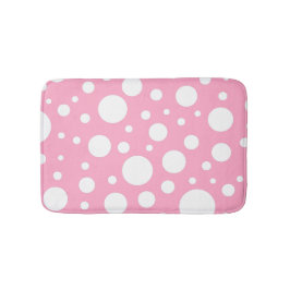 Roze spots Bath Mat