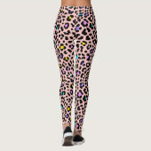 Roze spots Dierlijke afdruk Leggings (Achterkant)