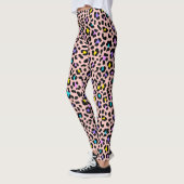 Roze spots Dierlijke afdruk Leggings (Links)