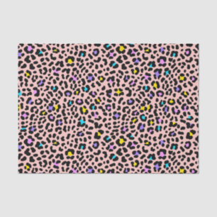 Roze spots Dierlijke afdruk Tissuepapier