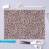 Roze spots Dierlijke afdruk Tissuepapier (Craft)