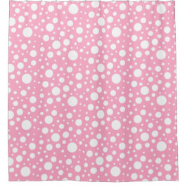Roze spots Shower Curtain Douchegordijn