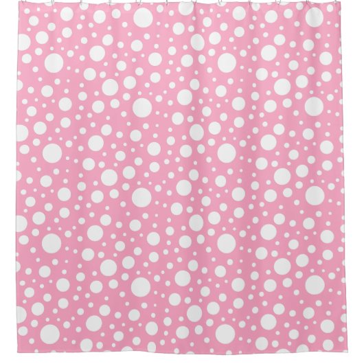 Roze spots Shower Curtain Douchegordijn (Voorkant)