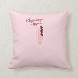 Roze sprankelende kerst kussen