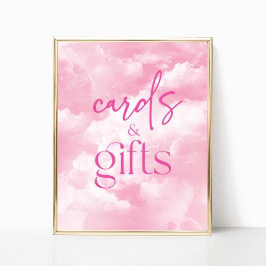 Roze Sprankelende Wolken Kaarten & Geschenken Teke Poster