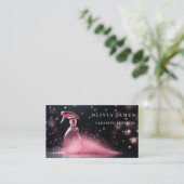 Roze Spray Schoonmaak Diensten Huishoudster Visitekaartje (Staand voorkant)