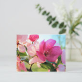 Roze Spring Blossom Briefkaart (Staand voorkant)