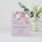 Roze Spring Bridal Shower-uitnodiging Uitnodiging Briefkaart (Staand voorkant)