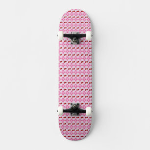 Roze Spring Cherry Blossom en kersen gepatterd Persoonlijk Skateboard