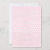 Roze Spring Chick Baby shower Invitation Kaart (Achterkant)
