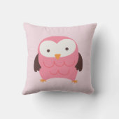Roze Spring Owl Kussen (Achterkant)