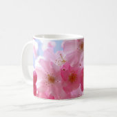 Roze springbloesem koffiemok (Voorkant links)